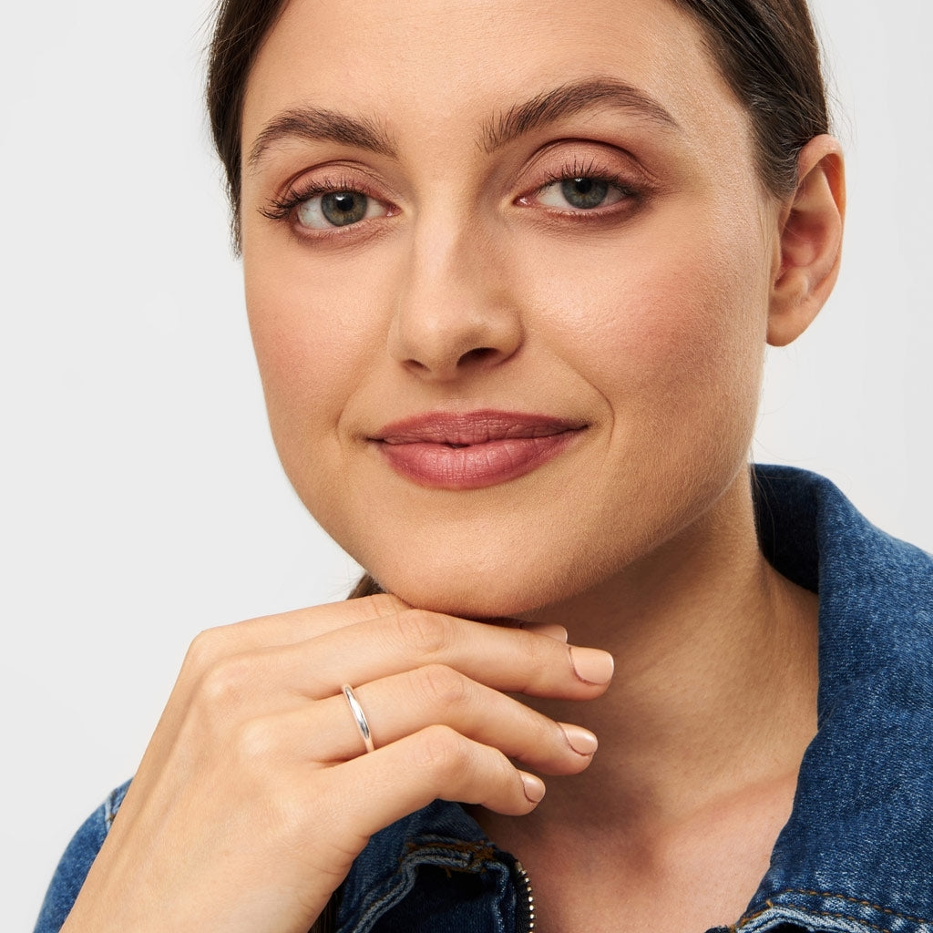 LULU Copenhagen Color Ring poleret Rings Sølv