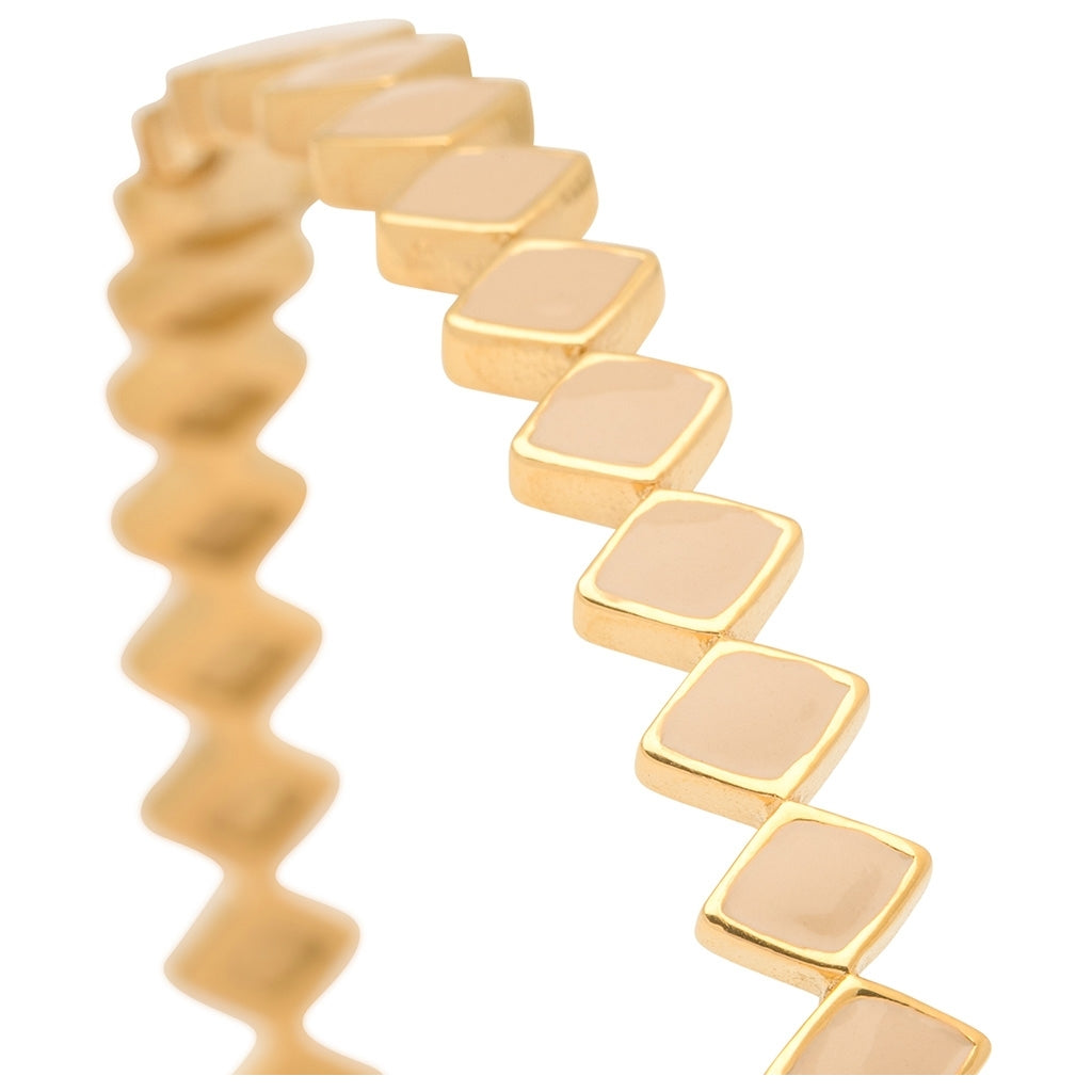 LULU Copenhagen Confetti Bangle - Forgyldt Bracelets Buttercream