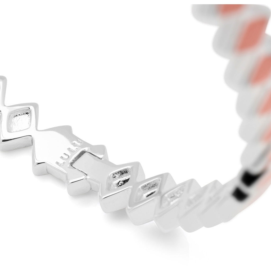 LULU Copenhagen Confetti Bangle - Forsølvet Bracelets Burnt Coral