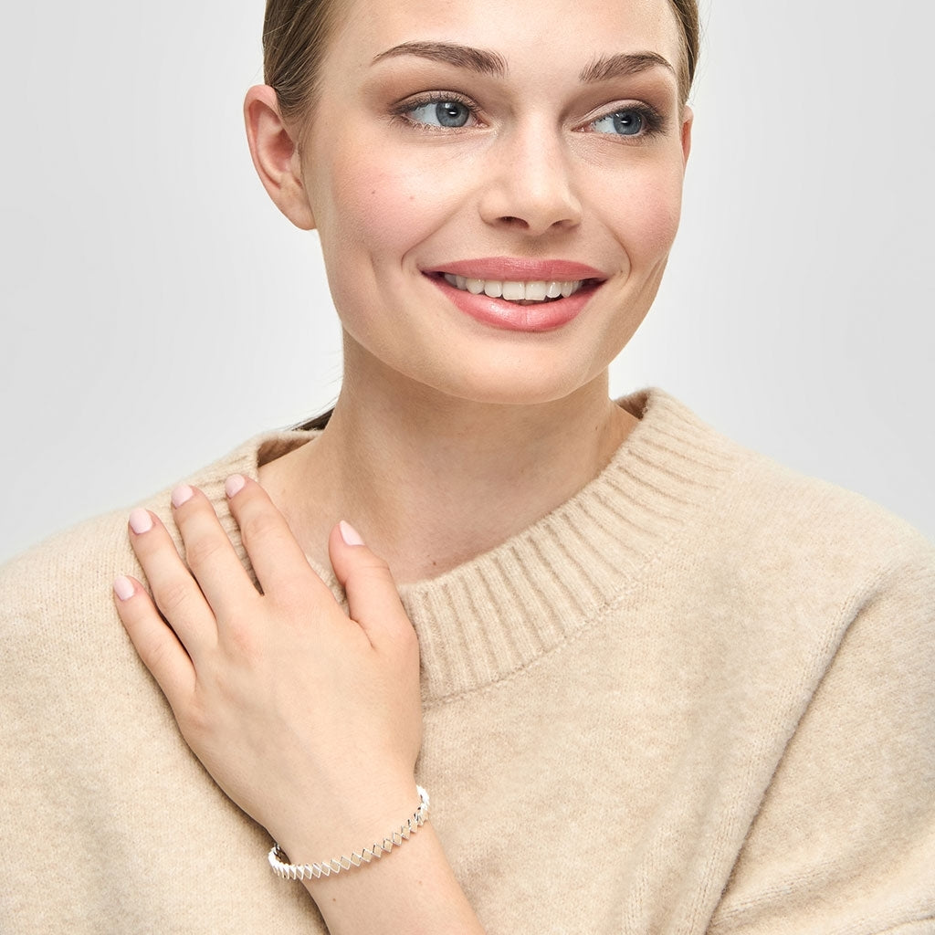 LULU Copenhagen Confetti Bangle - Forsølvet Bracelets Buttercream