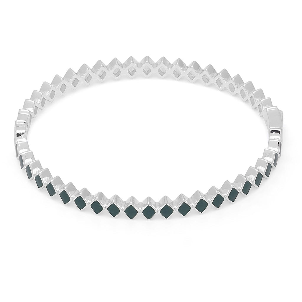 LULU Copenhagen Confetti Bangle - Forsølvet Bracelets North Sea Green