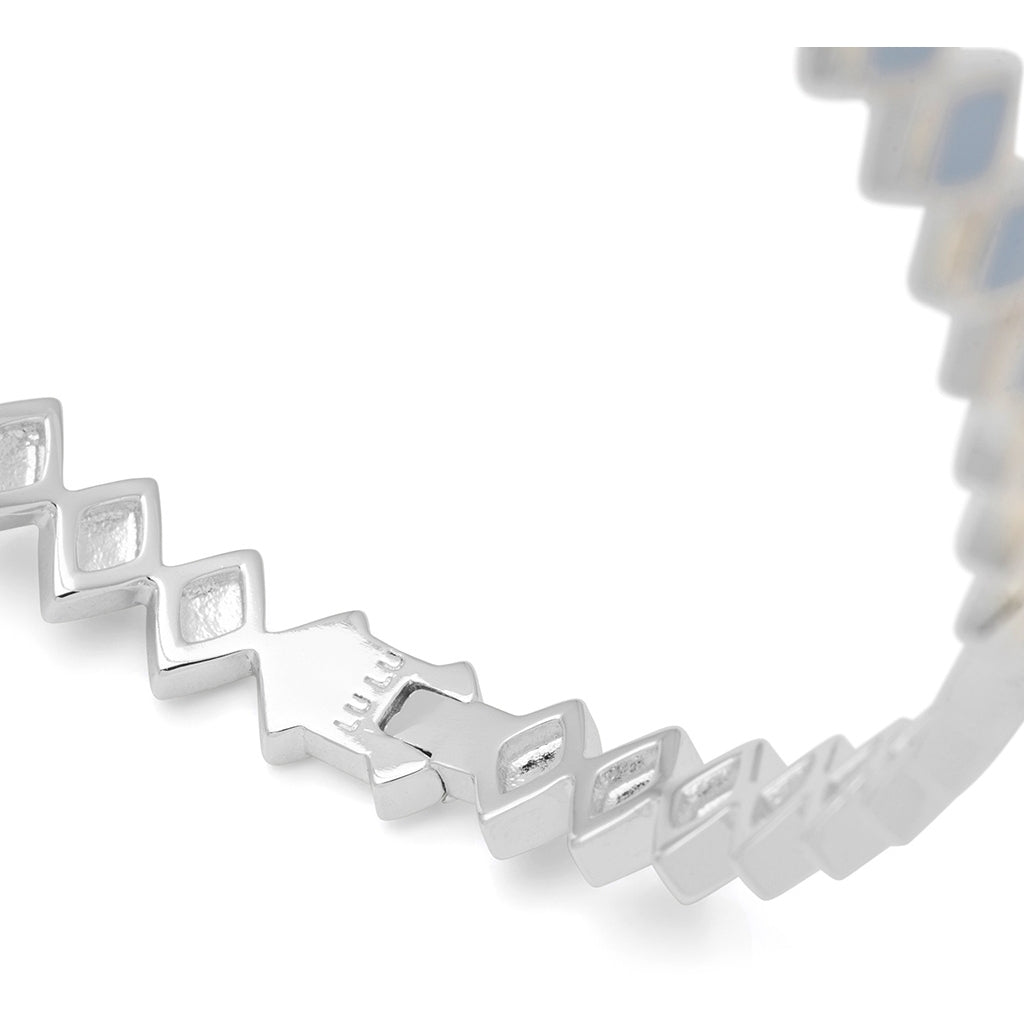 LULU Copenhagen Confetti Bangle - Forsølvet Bracelets Skyride Blue