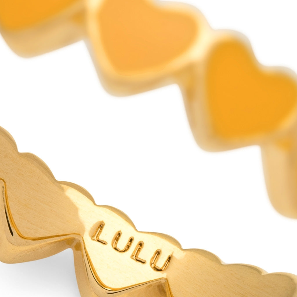 LULU Copenhagen Connected Hearts Ring Rings Sunflower