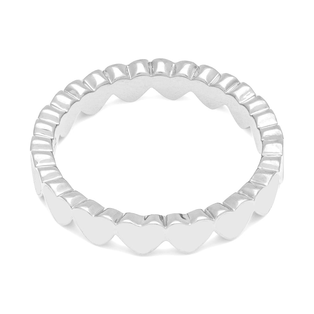 LULU Copenhagen Connected Hearts Ring Rings Sølv