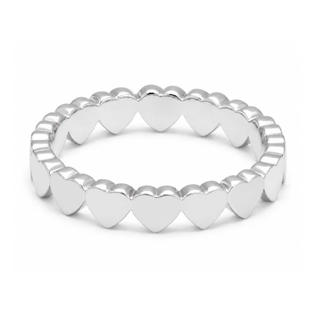 LULU Copenhagen Connected Hearts Ring Rings Sølv