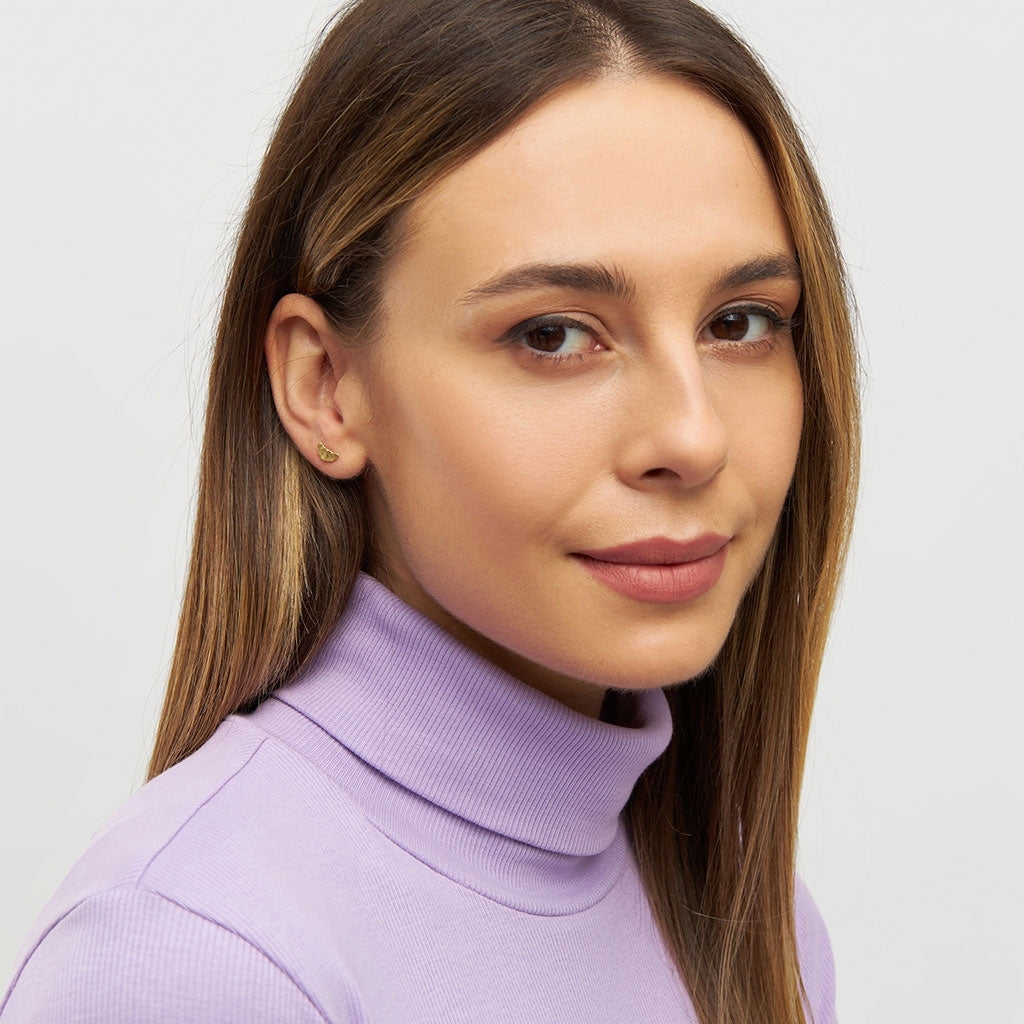 LULU Copenhagen Croissant ørering 1 stk Ear stud, 1 pcs Forgyldt