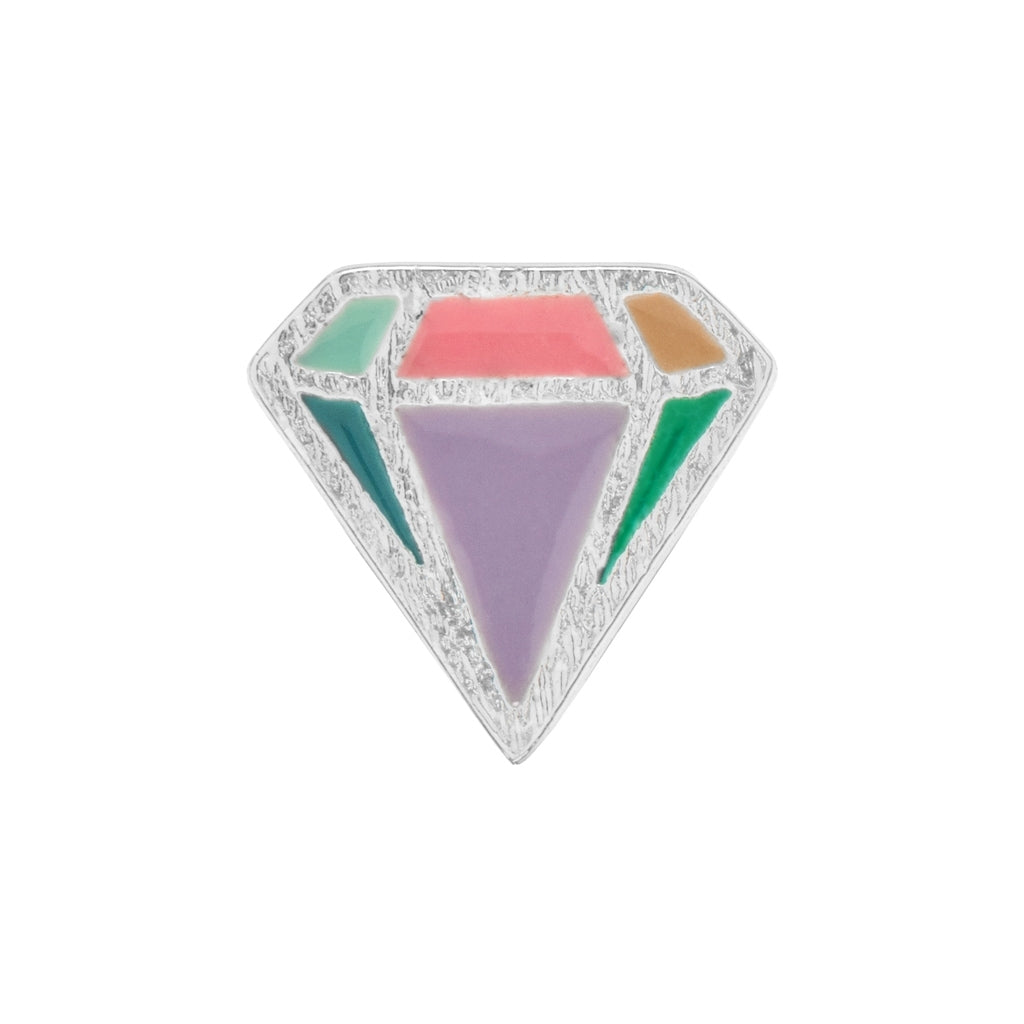 LULU Copenhagen Diamond Cut Small ørering 1 stk Ear stud, 1 pcs Multifarvet