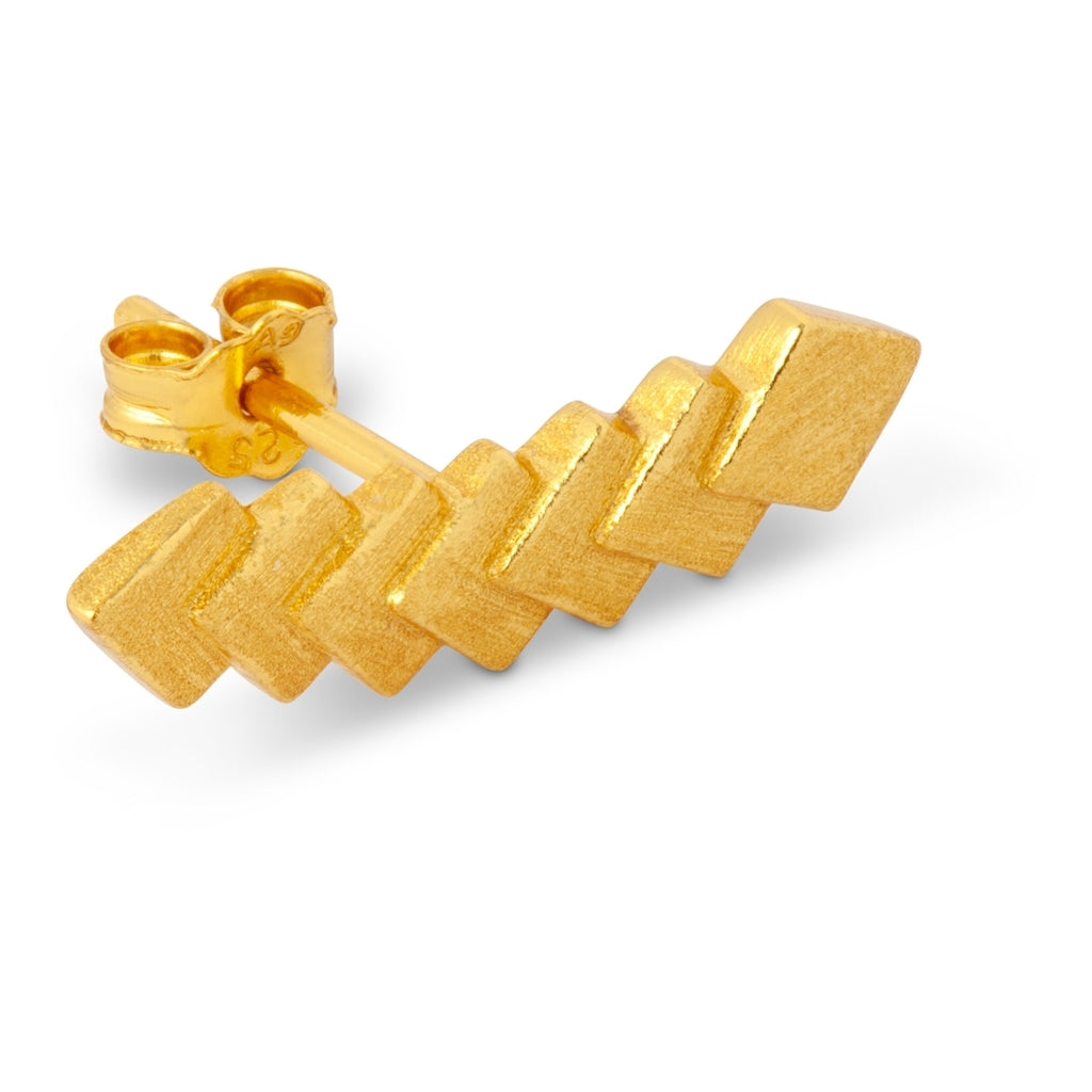 LULU Copenhagen Domino 7 ørering 1 stk Ear stud, 1 pcs Forgyldt