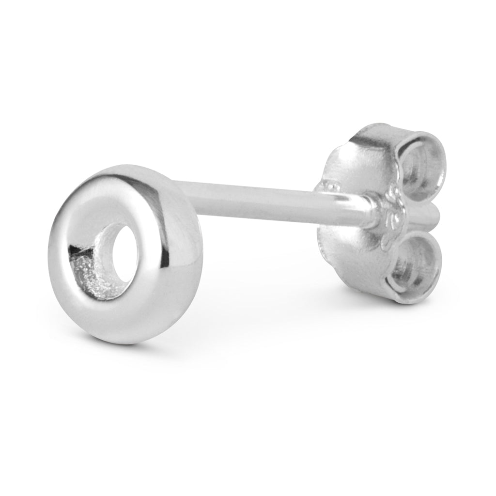 LULU Copenhagen Donut earring 1 stk Ear stud, 1 pcs Sølv