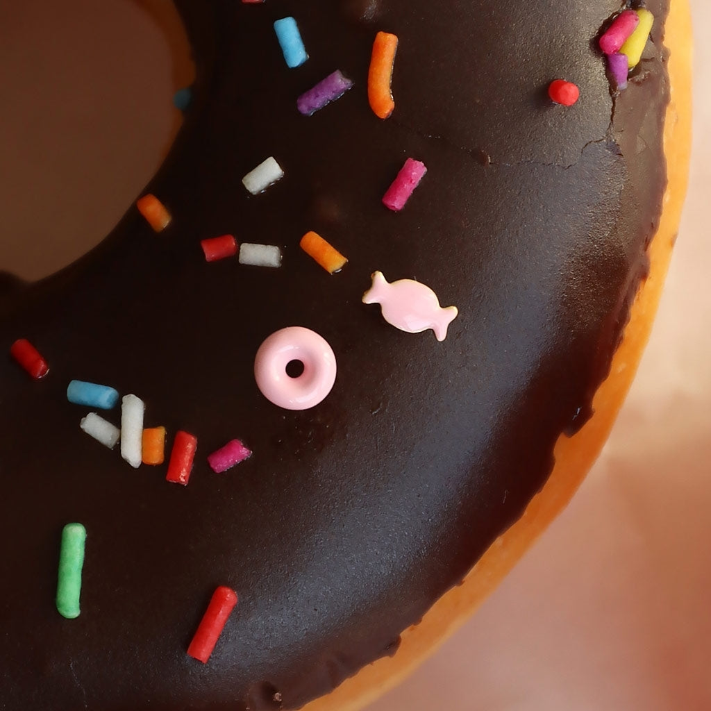 LULU Copenhagen Donut ørering 1 stk Ear stud, 1 pcs Lyserød