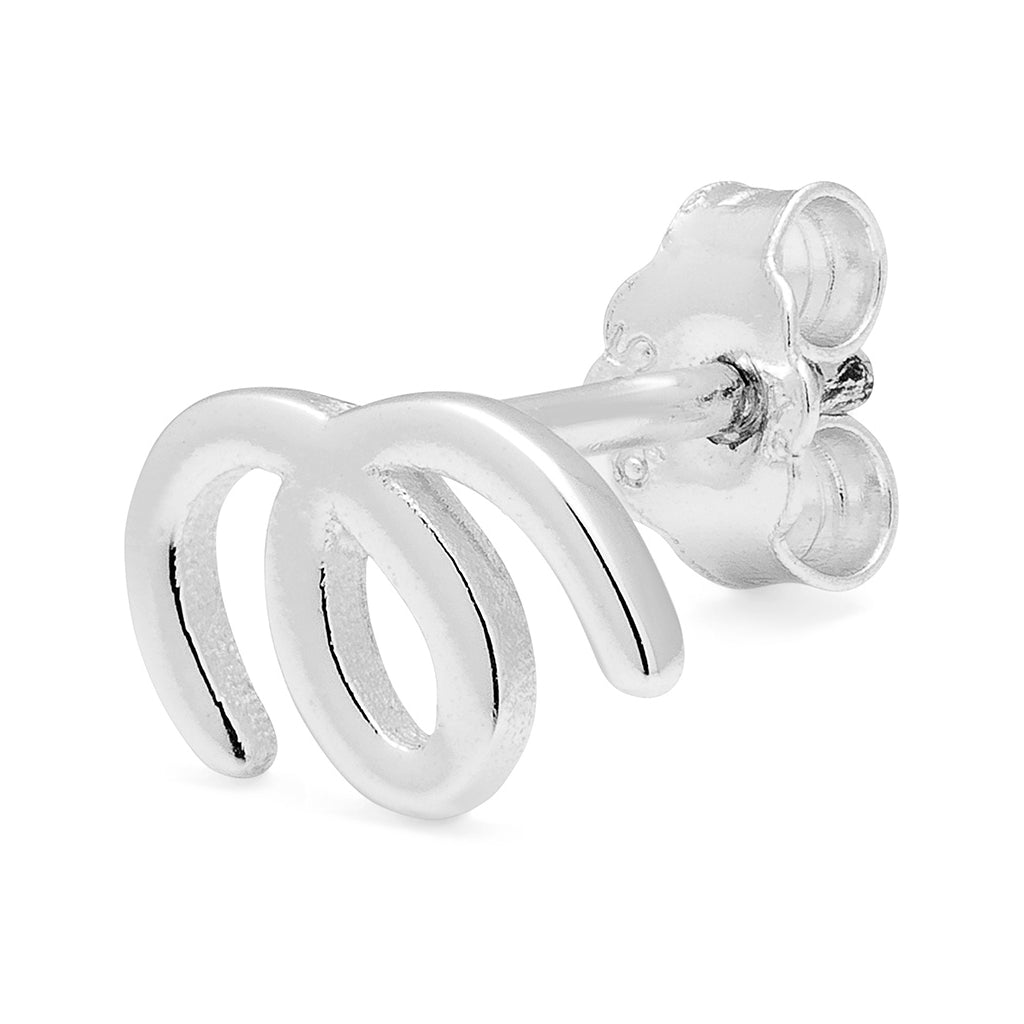 LULU Copenhagen Doodle ørering 1 stk Ear stud, 1 pcs Sølv