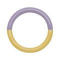 Double Color Ring - Pale Yellow/Purple