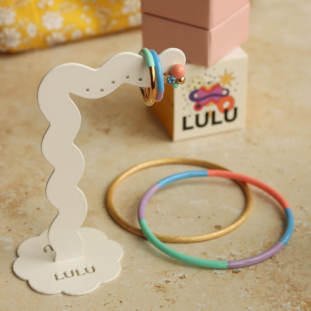 LULU Copenhagen Double Color Ring forgyldt Rings Gold/Mint