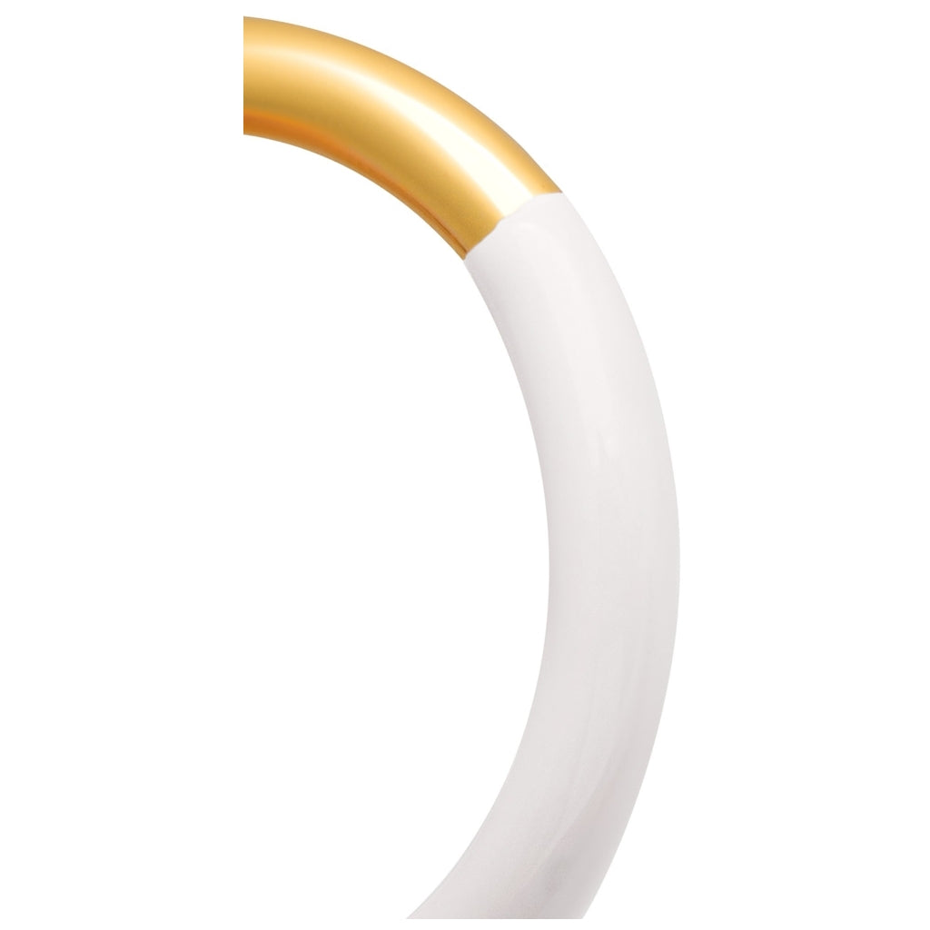 LULU Copenhagen Double Color Ring forgyldt Rings Gold/White