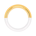Double Color Ring forgyldt - Gold/White