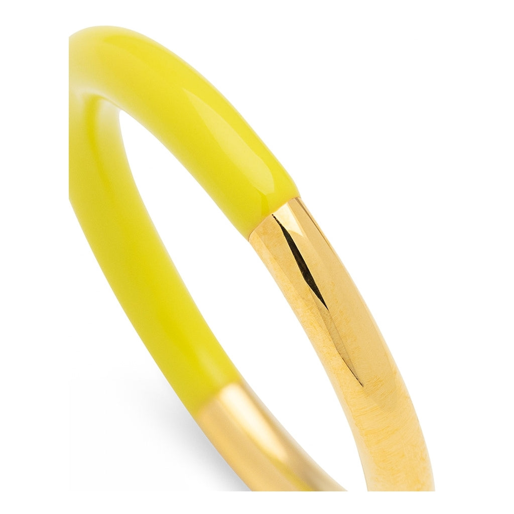 LULU Copenhagen Double Color Ring forgyldt Rings Wild Lime