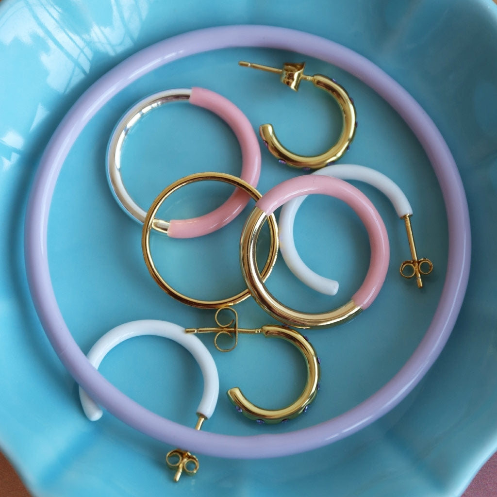 LULU Copenhagen Double Color Ring forgyldt Rings Wild Lime