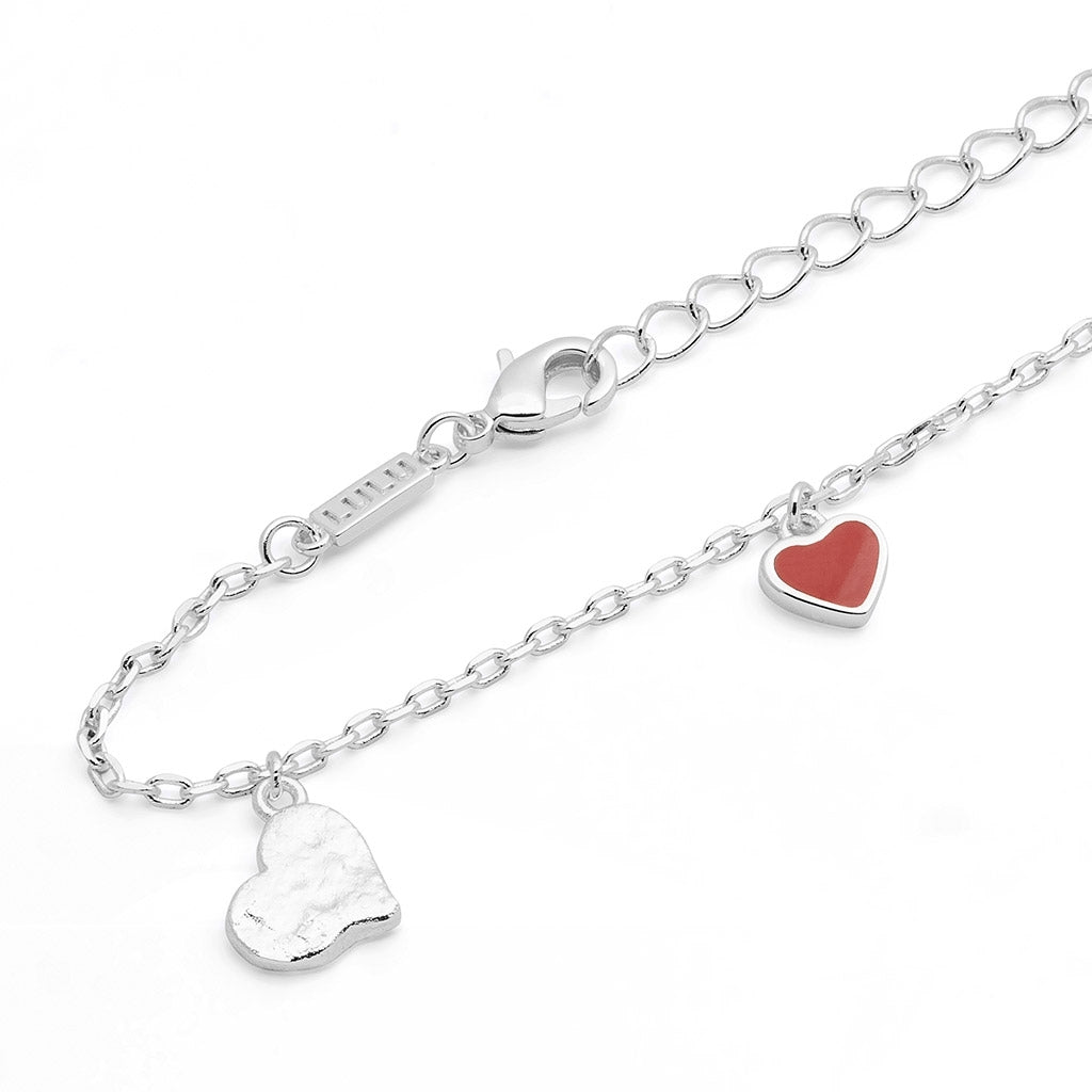 LULU Copenhagen Endless Love Armbånd - Forsølvet Bracelets Passion Red