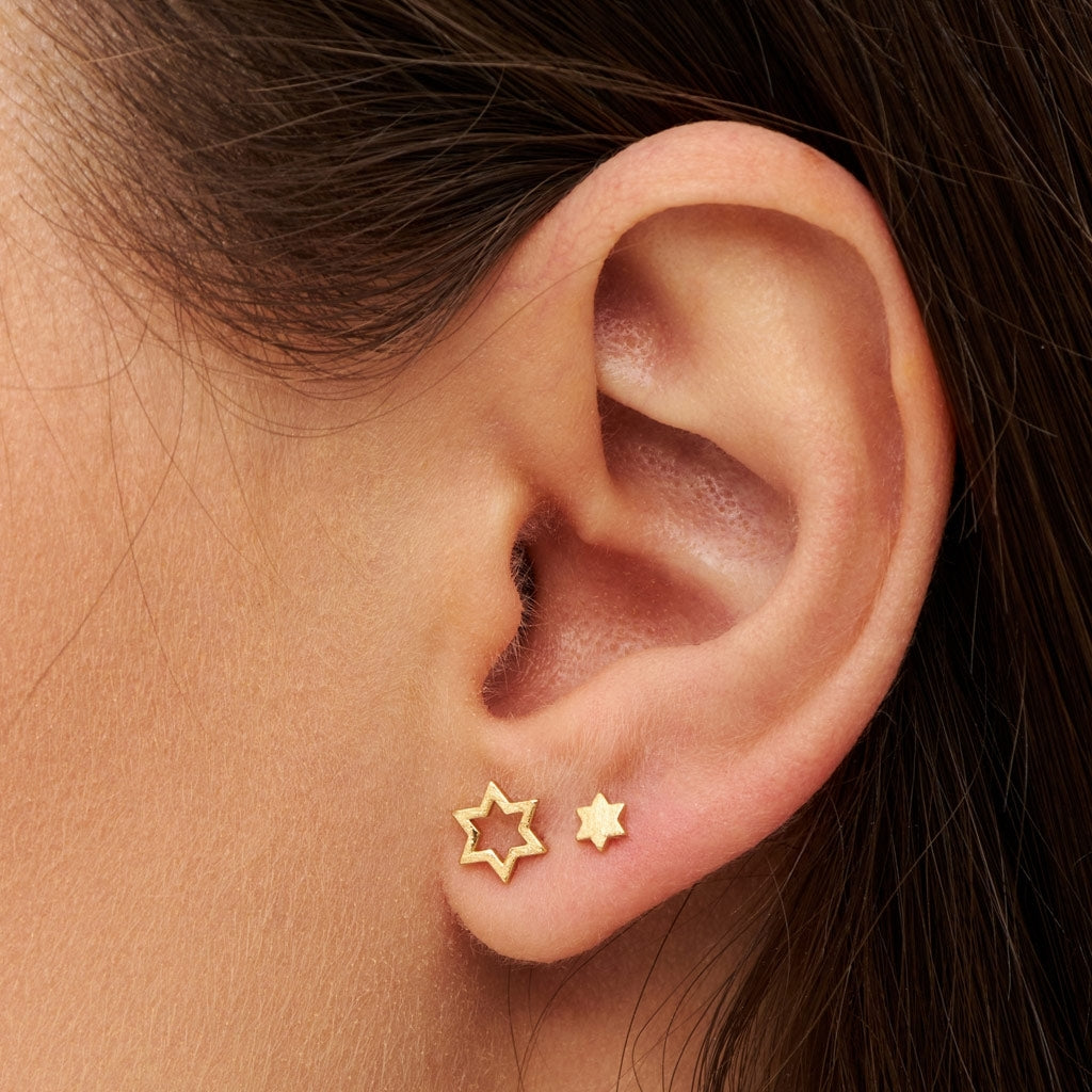 LULU Copenhagen Family Star øreringe par Earrings, pairs Forgyldt