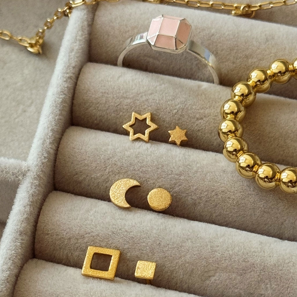 LULU Copenhagen Family Star øreringe par Earrings, pairs Forgyldt