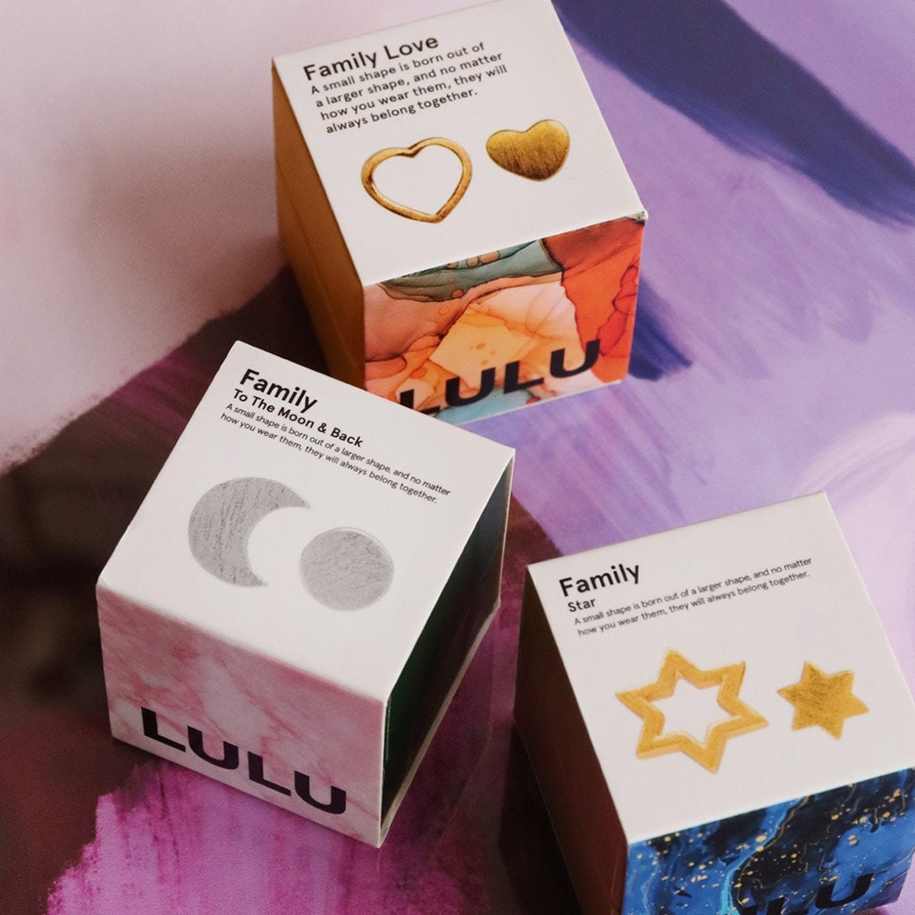 LULU Copenhagen Family To The Moon And Back øreringe par Earrings, pairs Sølv