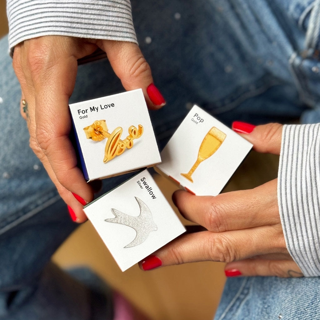 LULU Copenhagen For My Love ørering 1 stk. Ear stud, 1 pcs Forgyldt