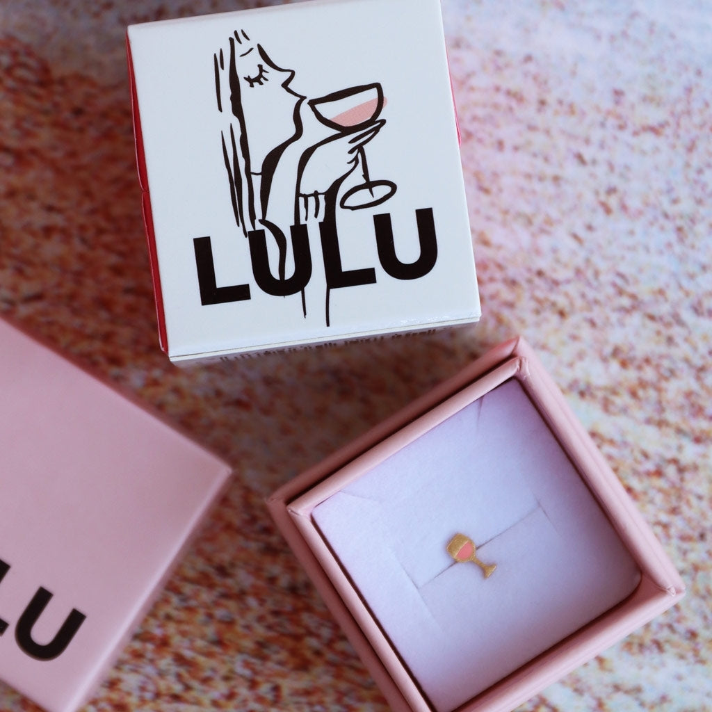 LULU Copenhagen Friday Rosé ørering 1 stk Ear stud, 1 pcs Forgyldt