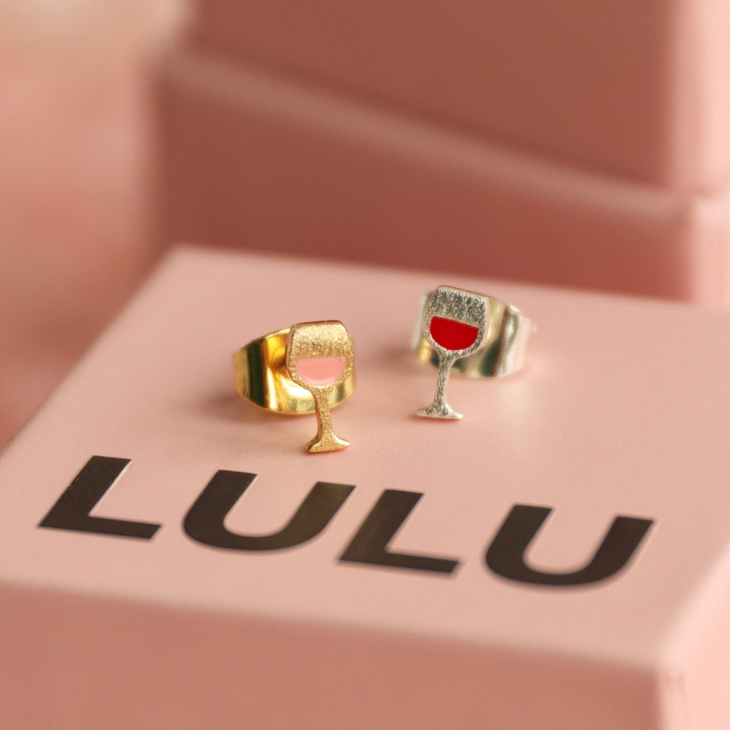 LULU Copenhagen Friday Rosé ørering 1 stk Ear stud, 1 pcs Forgyldt