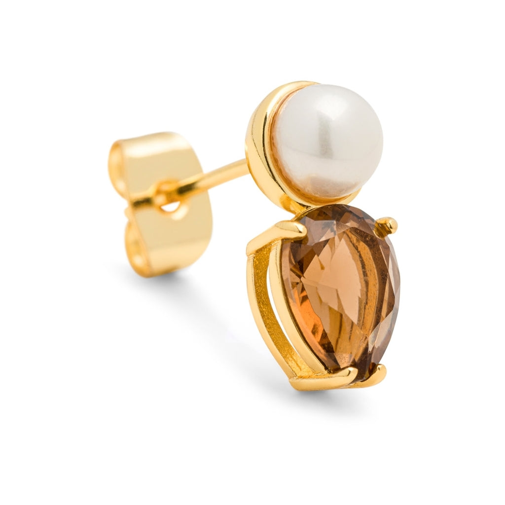 LULU Copenhagen Gala The Drop ørering 1 stk Ear stud, 1 pcs Forgyldt