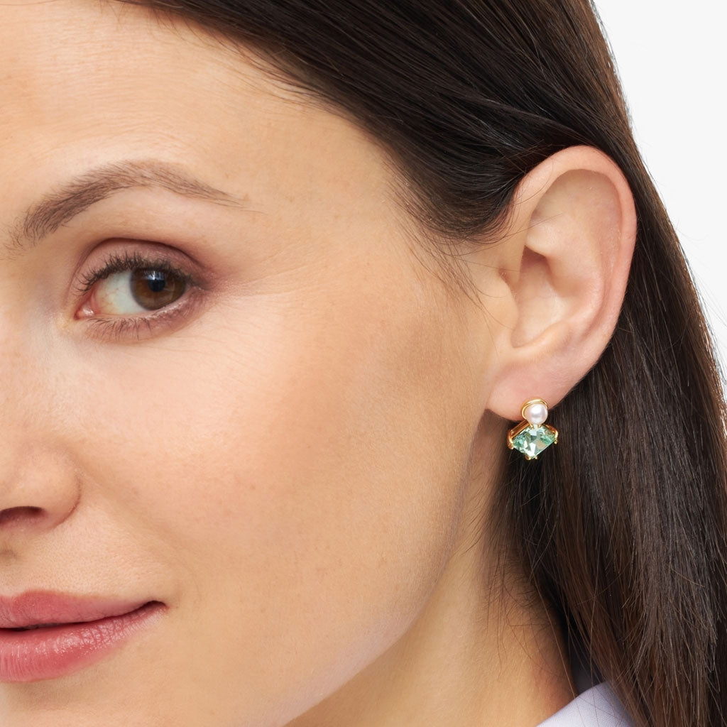LULU Copenhagen Gala The Square ørering 1 stk Ear stud, 1 pcs Forgyldt