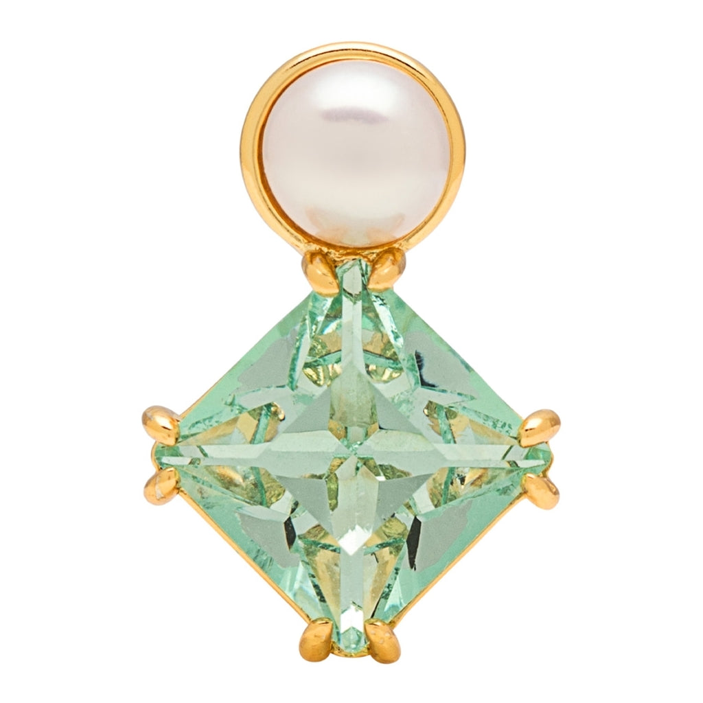 LULU Copenhagen Gala The Square ørering 1 stk Ear stud, 1 pcs Forgyldt