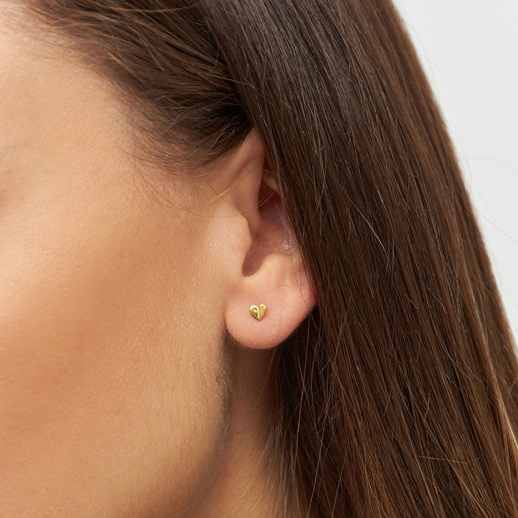 LULU Copenhagen Heart Wings ørering 1 stk Ear stud, 1 pcs Forgyldt