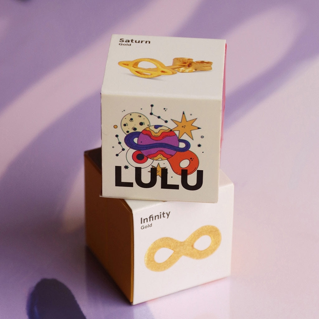 LULU Copenhagen Infinity ørering 1 stk Ear stud, 1 pcs Forgyldt