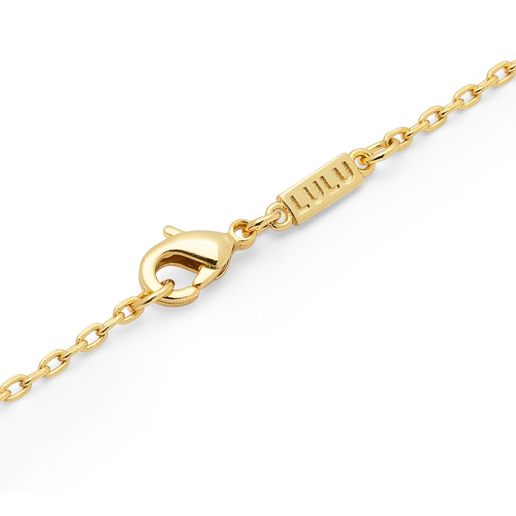 LULU Copenhagen Lemon Heart Halskæde forgyldt Necklaces Forgyldt