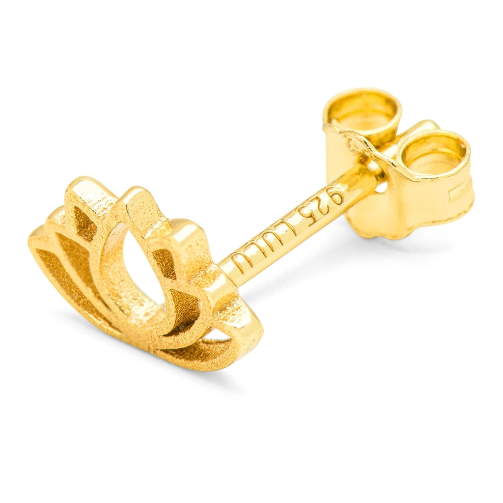 LULU Copenhagen Lotus ørering 1 stk Ear stud, 1 pcs Forgyldt