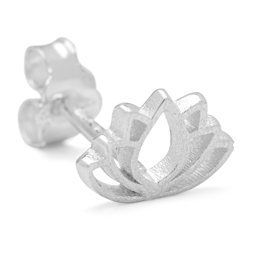 LULU Copenhagen Lotus ørering 1 stk Ear stud, 1 pcs Sølv