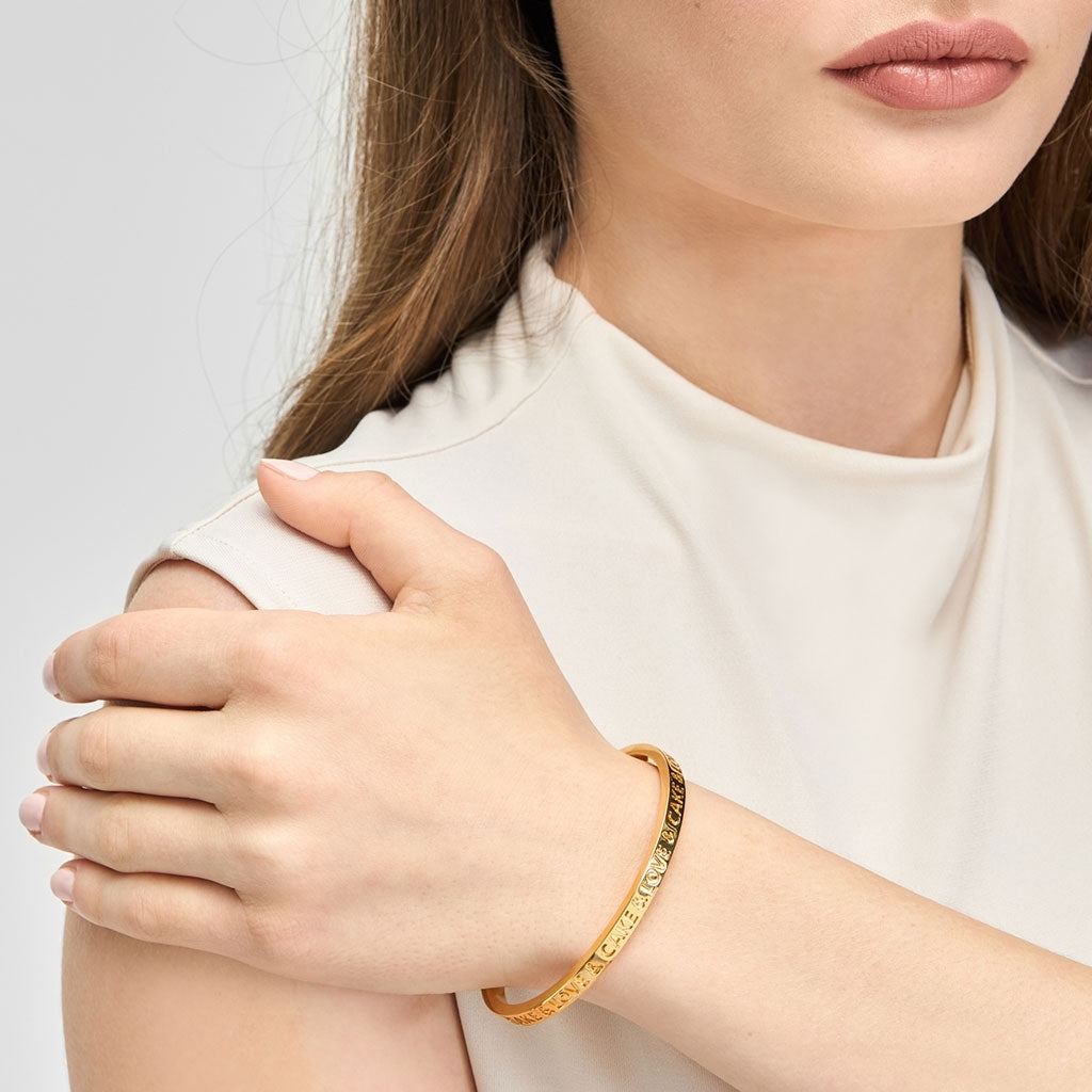 LULU Copenhagen Love & Cake Bangle - Forgyldt Bracelets Forgyldt