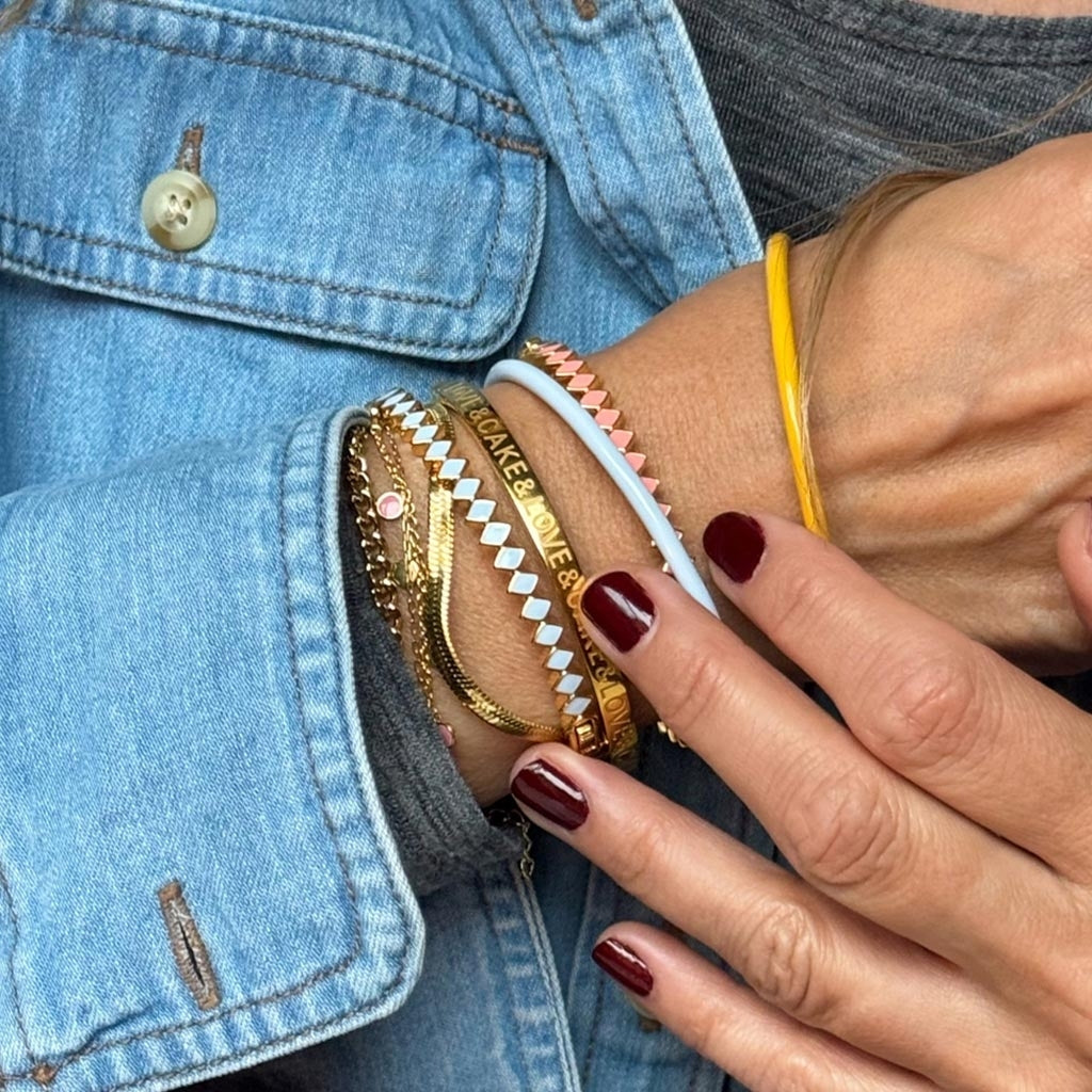 LULU Copenhagen Love & Cake Bangle - Forgyldt Bracelets Forgyldt