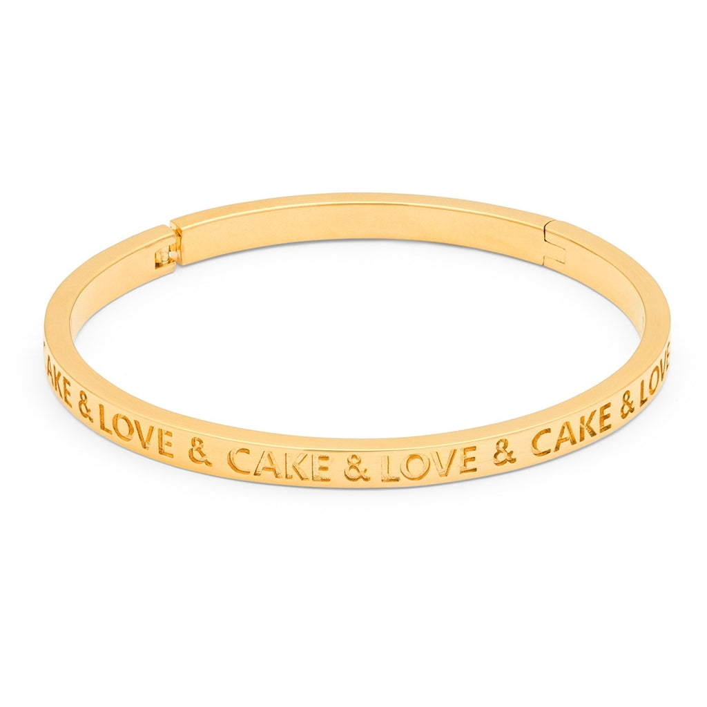 LULU Copenhagen Love & Cake Bangle - Forgyldt Bracelets Forgyldt