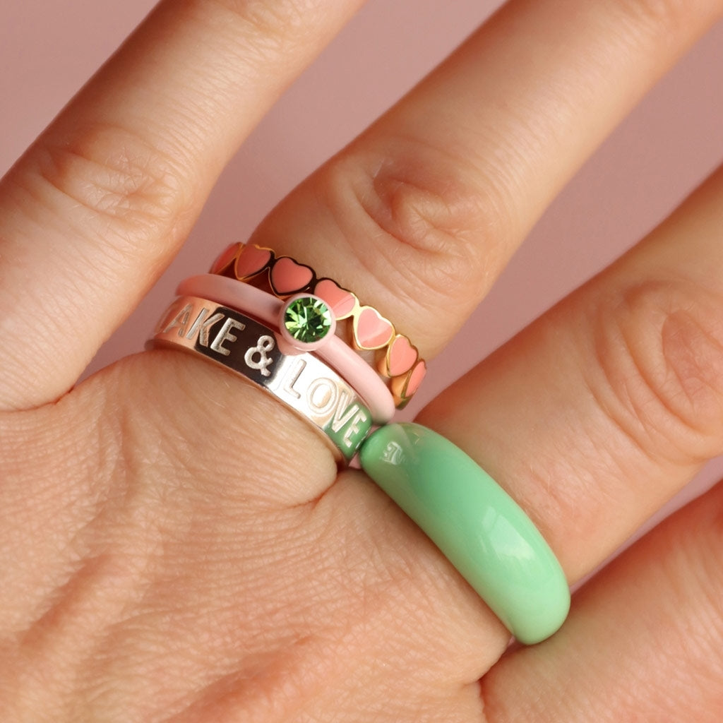 LULU Copenhagen Love & Cake Ring - Forsølvet Rings Sølv