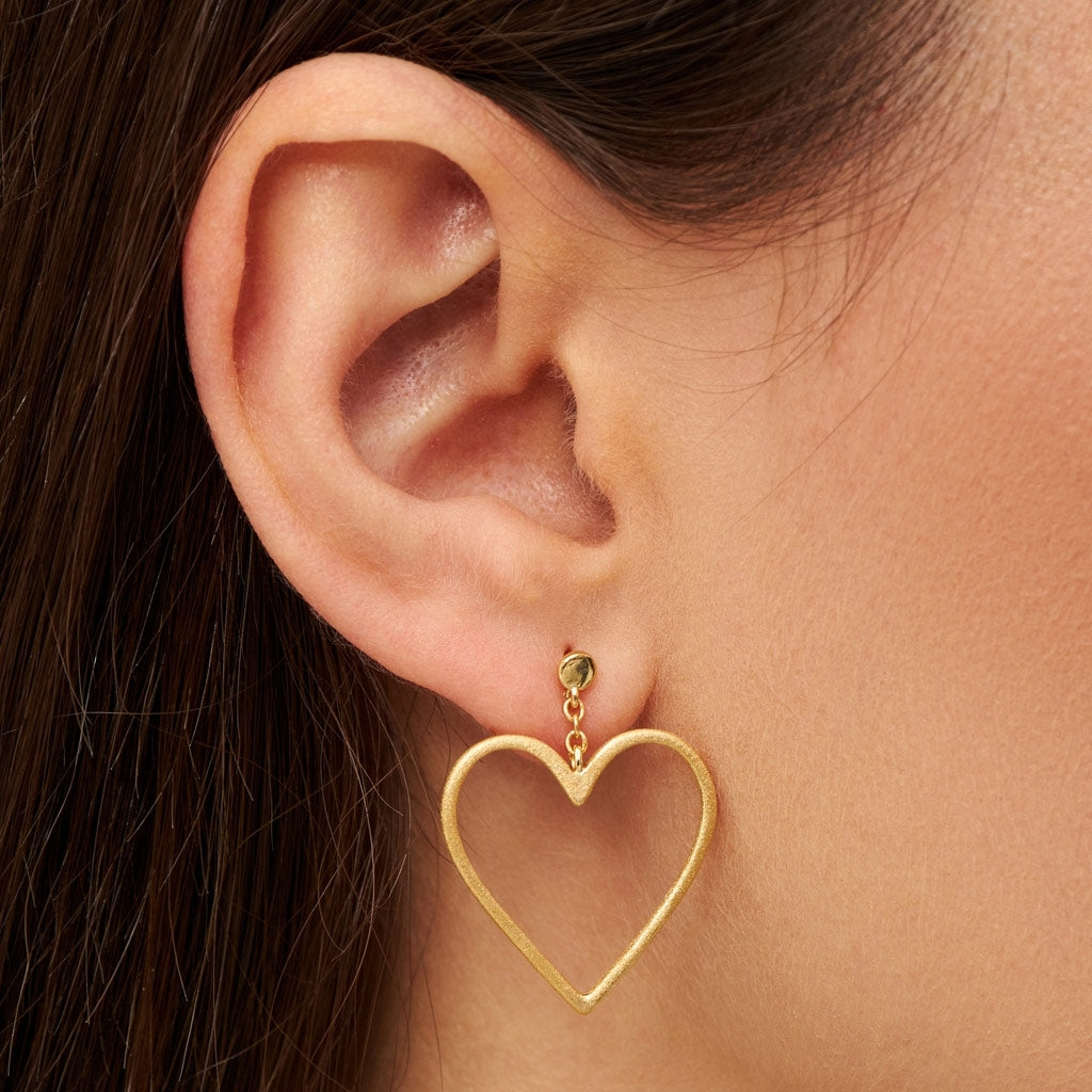LULU Copenhagen Love Free ørering 1 stk Ear stud, 1 pcs Forgyldt