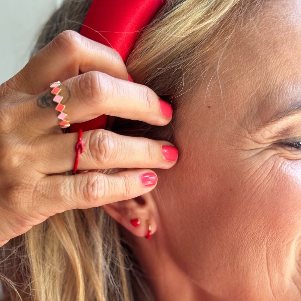 LULU Copenhagen Love Knot Ring Rings Passion Red