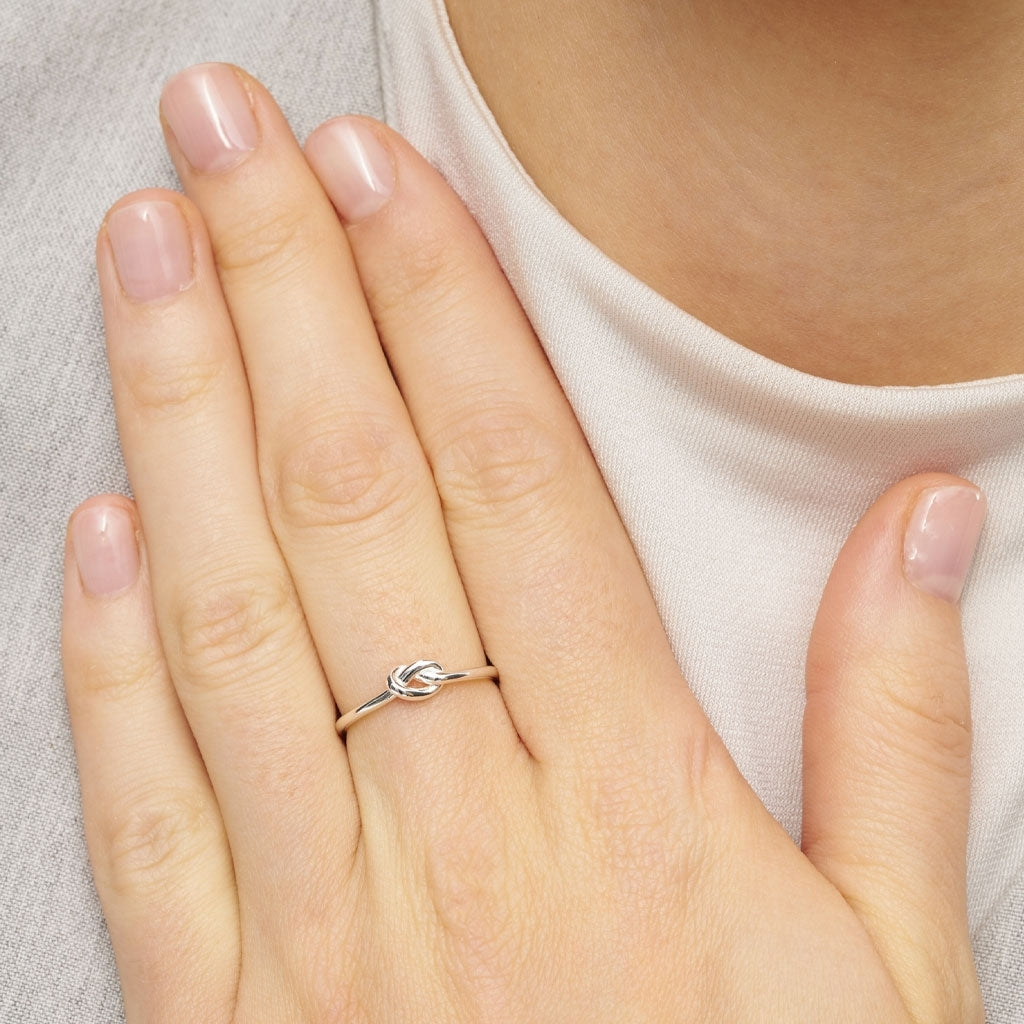 LULU Copenhagen Love Knot Ring sølv Rings Sølv