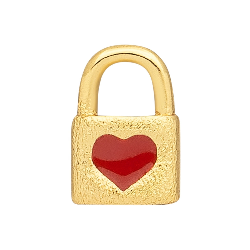 LULU Copenhagen Love Lock 1 stk Ear stud, 1 pcs Forgyldt