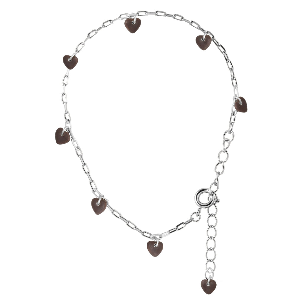 LULU Copenhagen Love U Armbånd forsølvet Bracelets Cocoa Powder