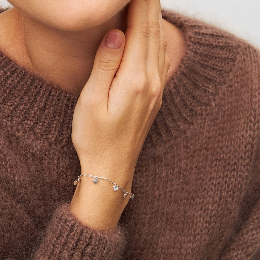 LULU Copenhagen Love U Armbånd forsølvet Bracelets Silver Plated