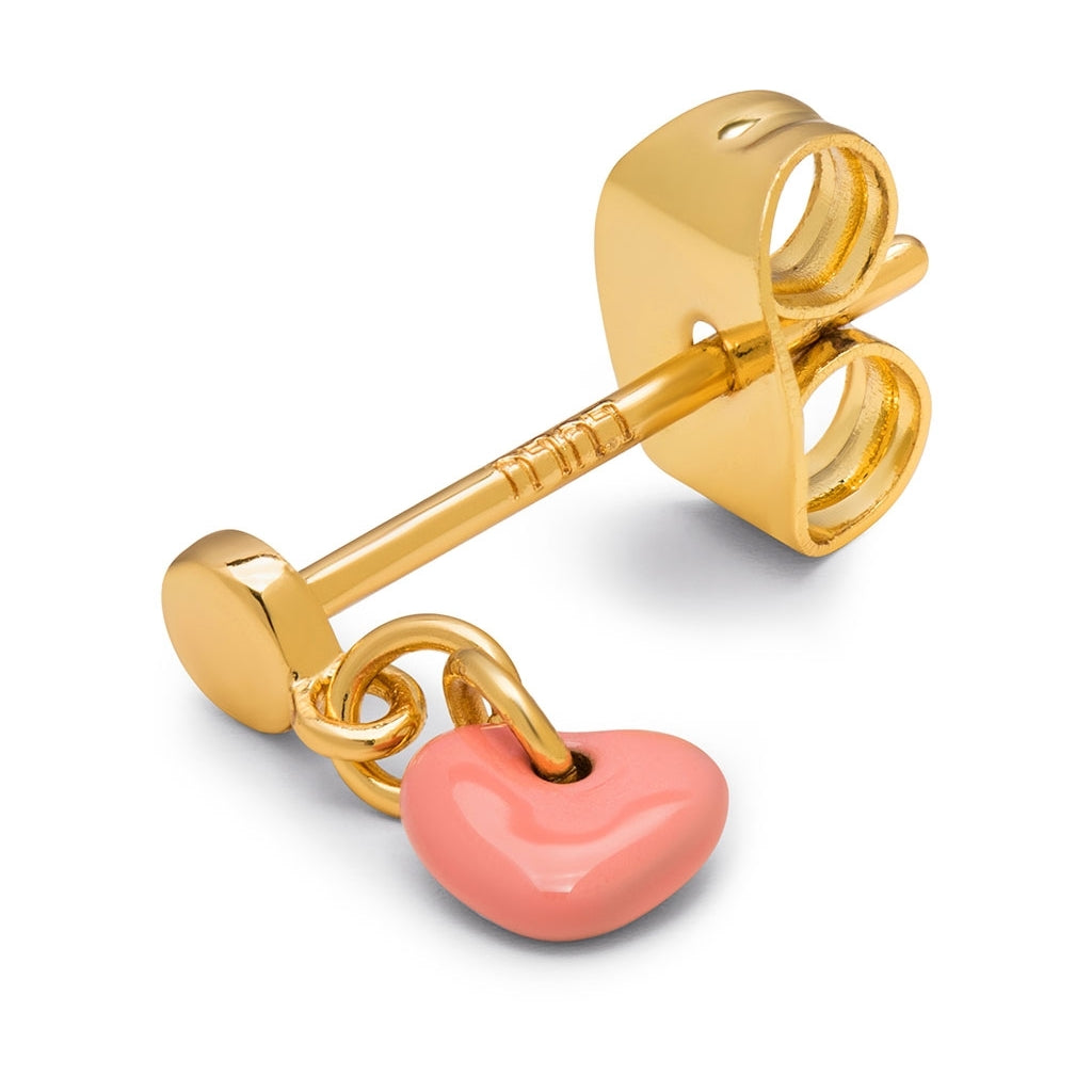 LULU Copenhagen Love U Dangling ørering 1 pcs Ear stud, 1 pcs Burnt Coral