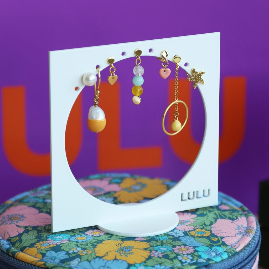 LULU Copenhagen Love U Dangling ørering 1 pcs Ear stud, 1 pcs Forgyldt