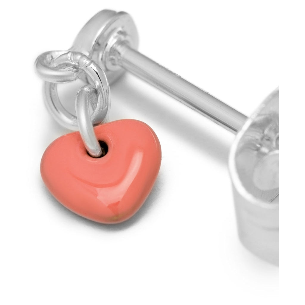 LULU Copenhagen Love U Dangling ørering 1 stk Ear stud, 1 pcs Burnt Coral