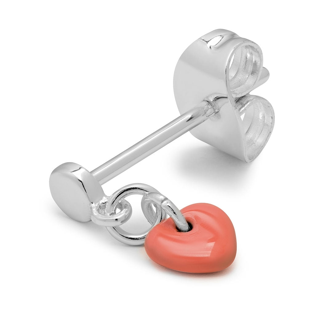 LULU Copenhagen Love U Dangling ørering 1 stk Ear stud, 1 pcs Burnt Coral